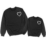 Heart Sketch Valentine's Matching Sweatshirts, Mommy and Me Sweatshirts, Matching Sweatshirts, Mommy | Amazon (US)
