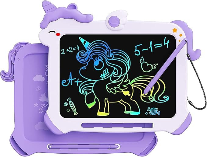 Kikapabi LCD Writing Tablet for Kids, Unicorn Toys Gifts for 3 4 5 6 7 Year Old Girls, Colorful D... | Amazon (US)