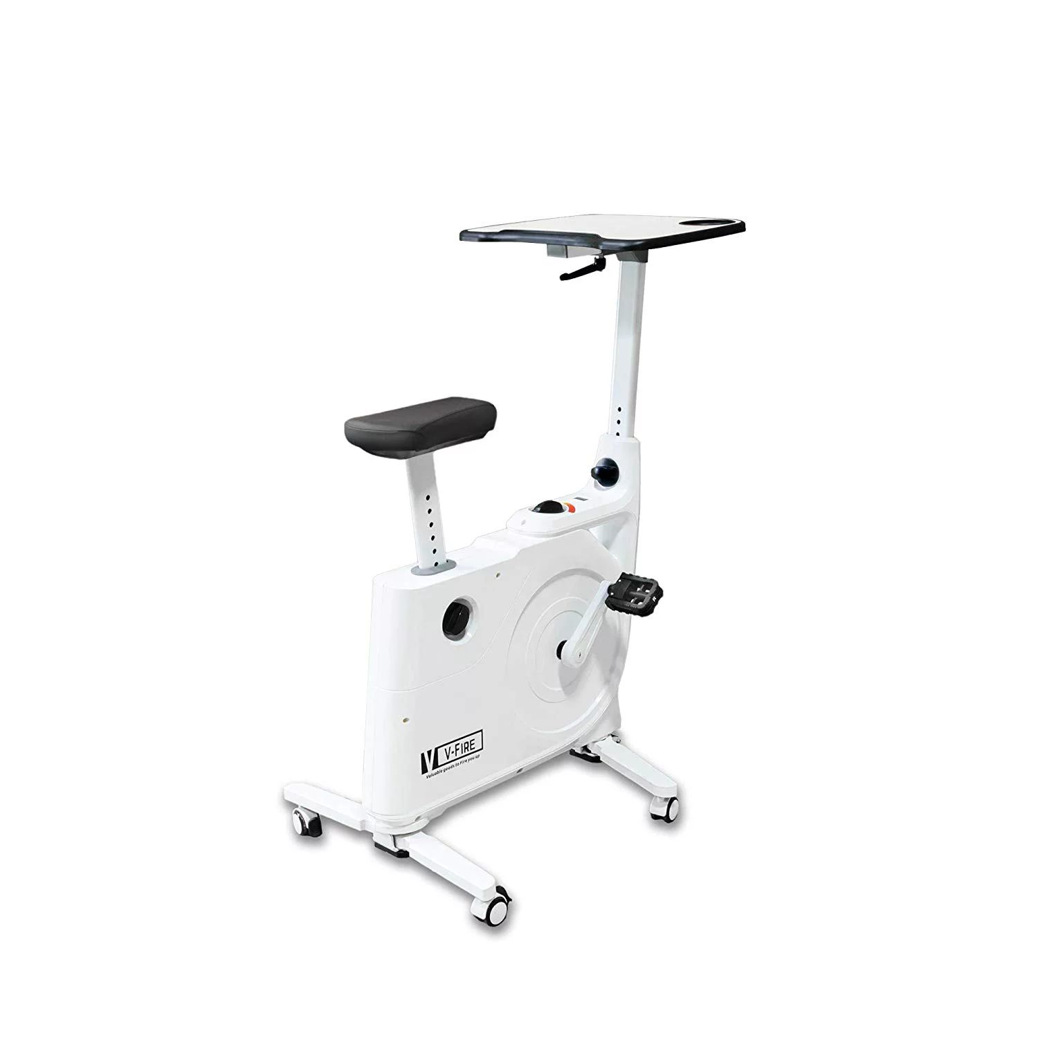 V-Fire Indoor 8 Levels Advanced Magnetic Resistance Cardio Exercise Bike with Standing Desk | Walmart (US)