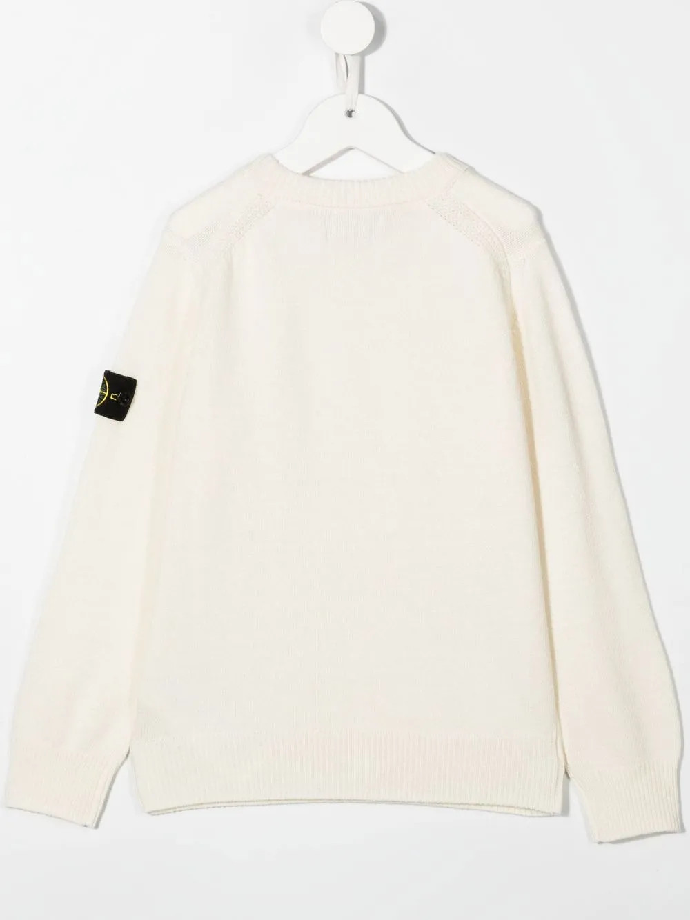 Stone Island Junior Knitted logo-patch Jumper - Farfetch | Farfetch Global