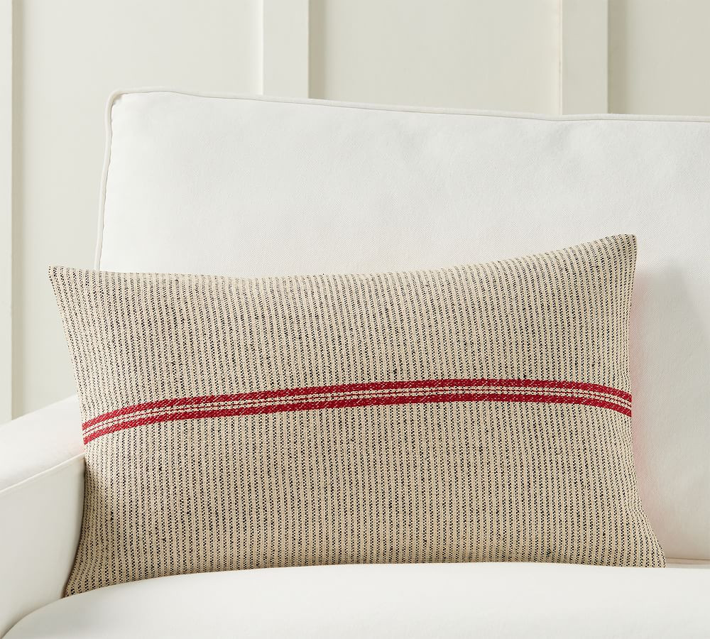 Cassini Striped Lumbar Pillow Cover | Pottery Barn (US)