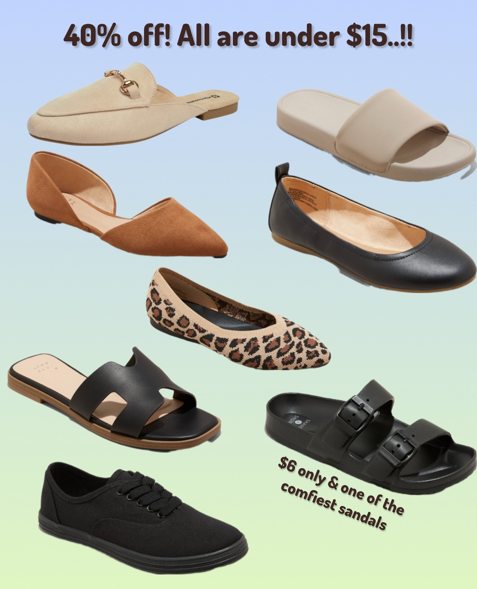 Everything under $15..!! 40% on shoes - I personally own so many styles from these, and they are super comfortable!

#LTKFindsUnder50 #LTKSaleAlert #LTKStyleTip