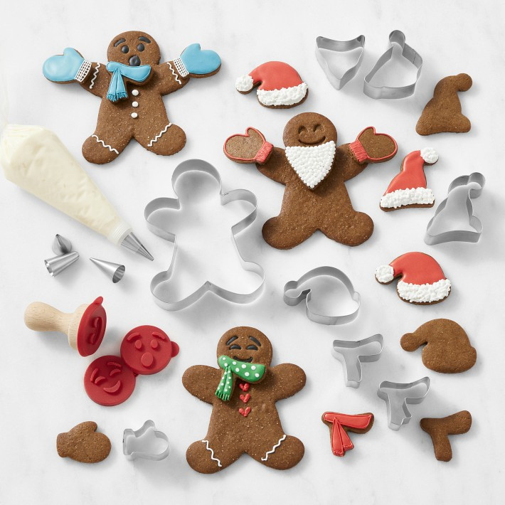 Williams Sonoma Build-a-Gingerbread Cookie Kit, 27-Piece Set | Williams-Sonoma