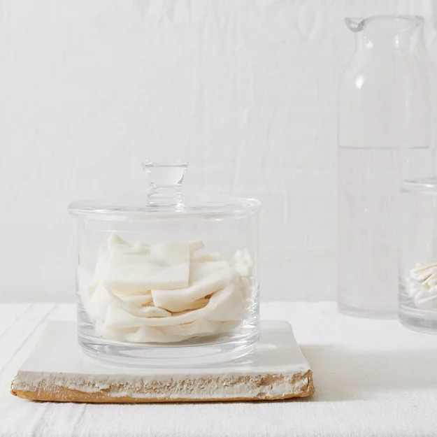 Wide Glass Storage Jar | The White Company (UK)