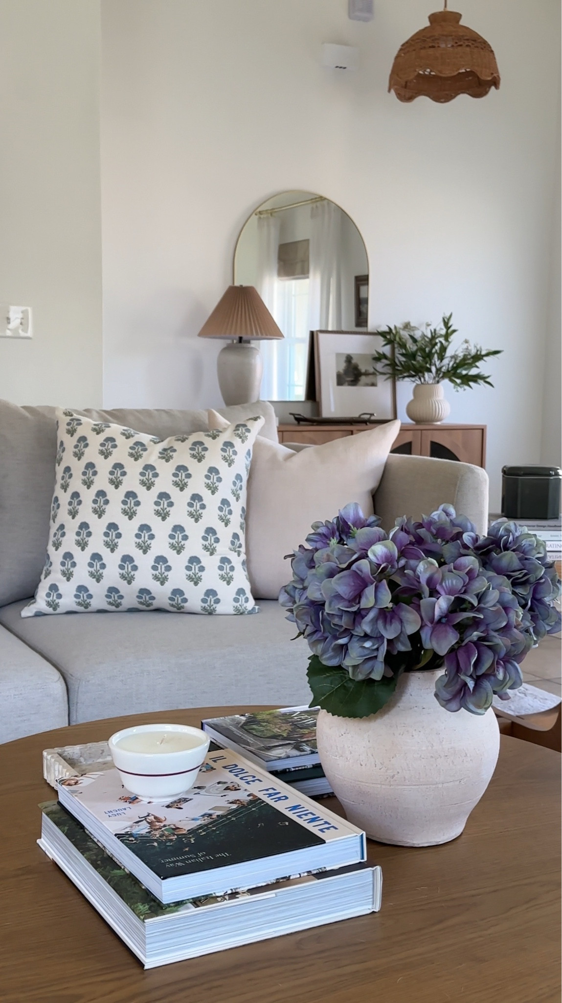 Spring home decor, throw pillows, floral throw pillow, coffee table books, marble tray, pleated lamp, target home finds, Amazon home 

#LTKHome #LTKSeasonal