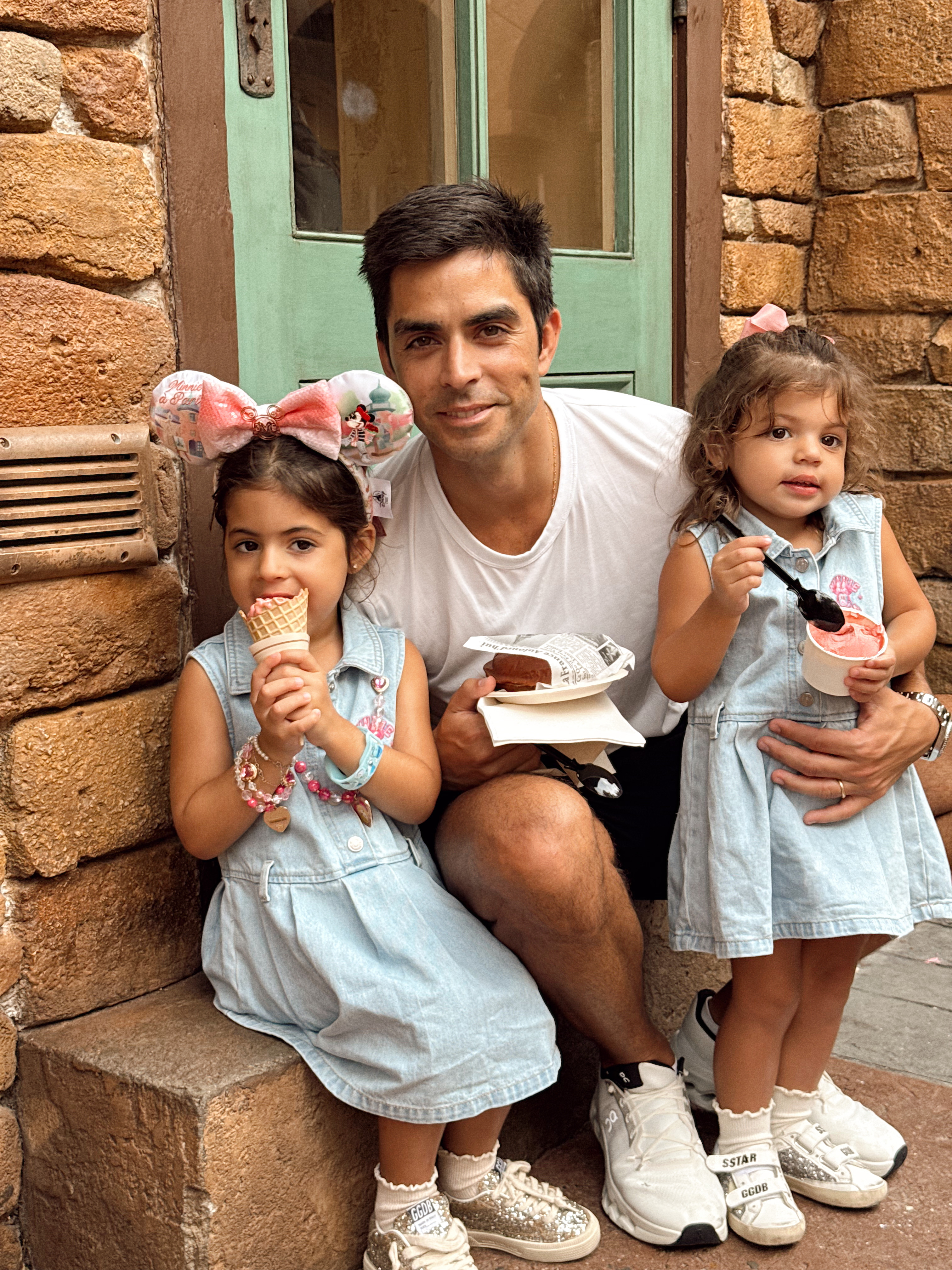 My people at the happiest place on earth! 🩵✨🏰 Love the girls' denim Minnie Mouse dresses from Zara! 

 

#LTKStyleTip #LTKKids #LTKFamily