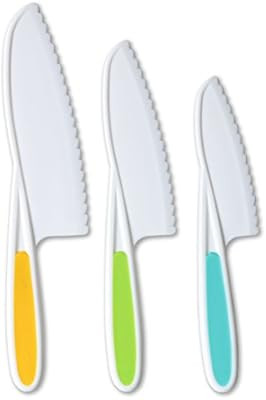 Tovla Jr. Knives for Kids 3-Piece Nylon Kitchen Baking Knife Set: Children's Cooking Knives in 3 ... | Amazon (US)