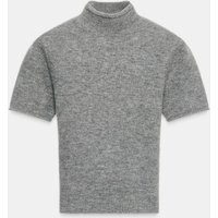 Zara - Soft Knit Short Sleeve Jumper - Light Grey - S - Woman | Zara UK
