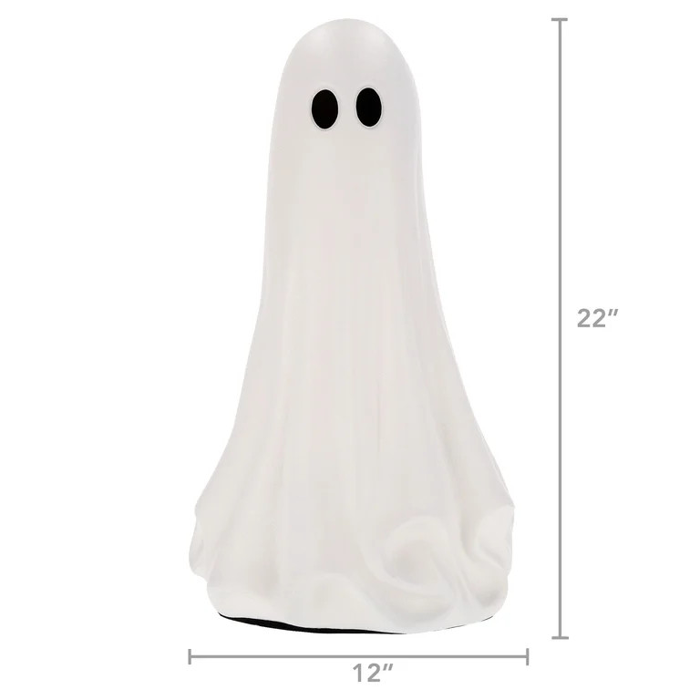 My Texas House Large Ghost Tabletop Decoration, Black and White, 22" | Walmart (US)
