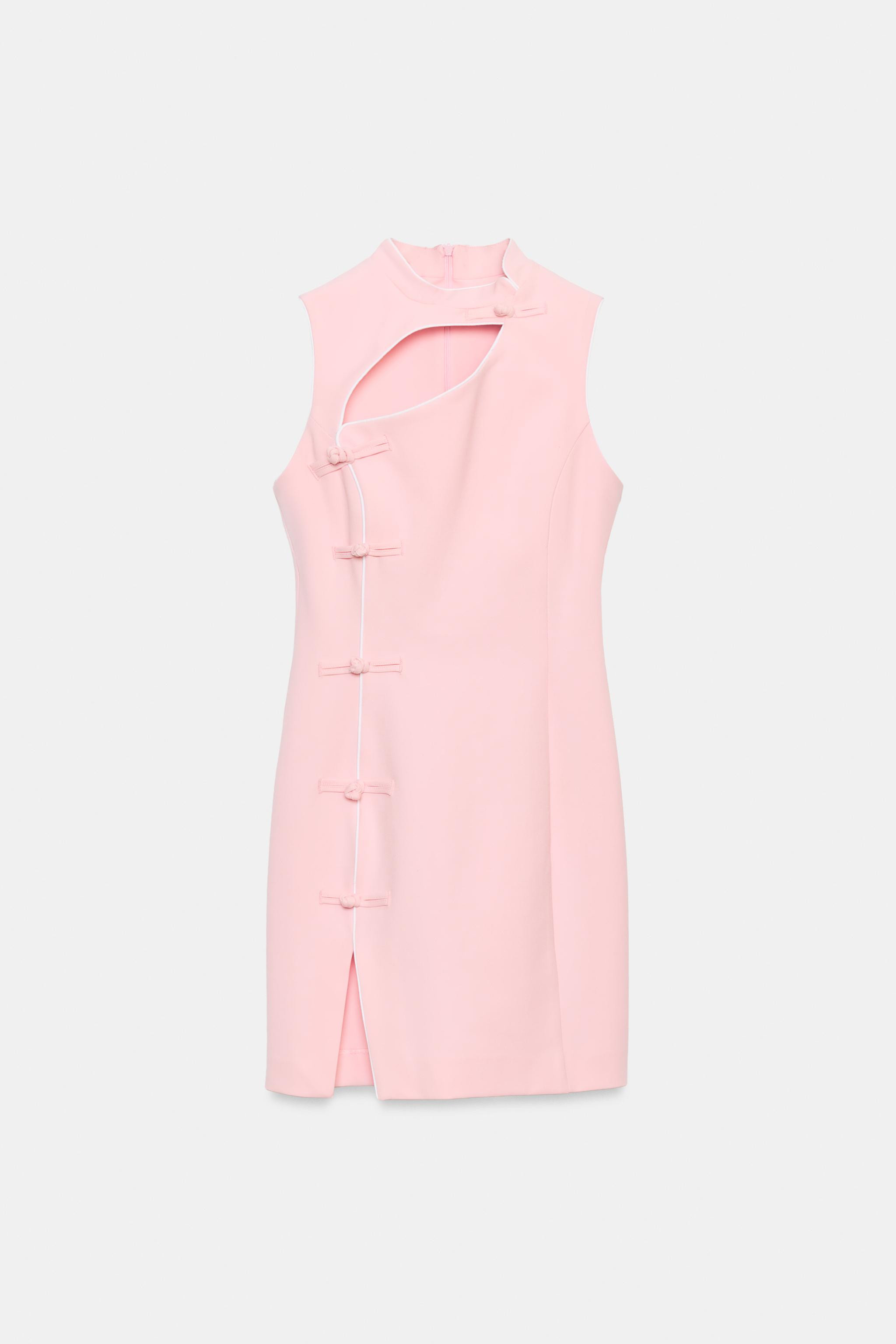 MINI DRESS WITH FROG FASTENING | Zara UK