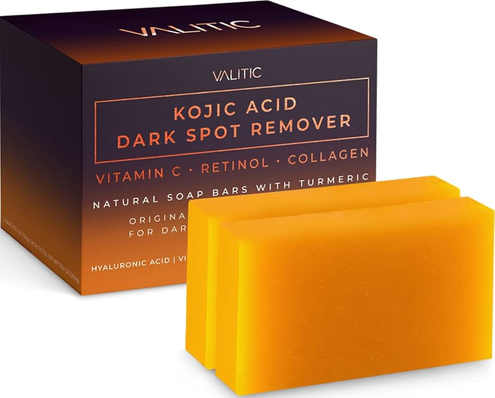 VALITIC Kojic Acid Dark Spot Remover Soap Bars with Vitamin C, Retinol, Collagen, Turmeric - Orig... | Amazon (US)