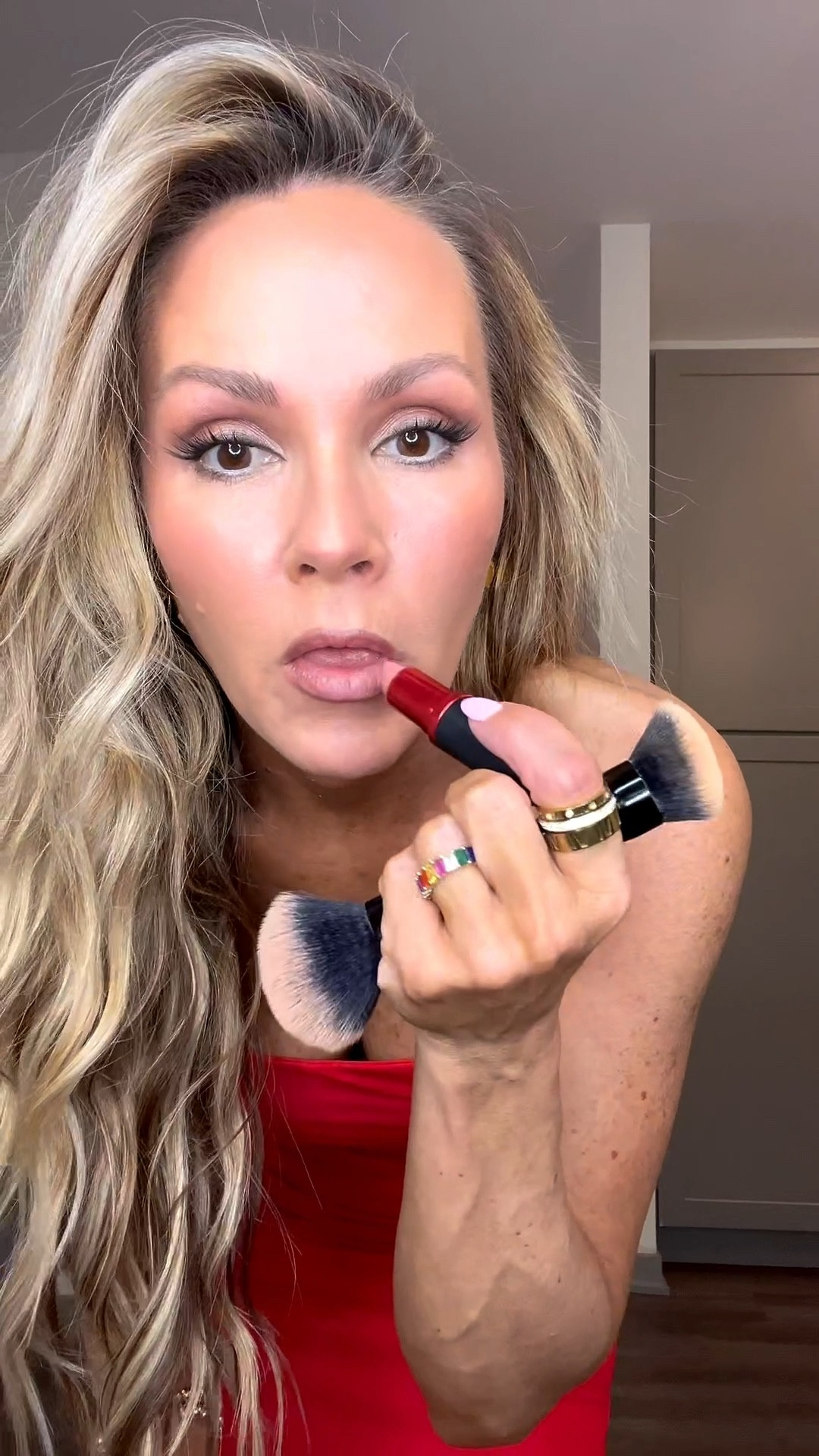 One of my go to favorite lip combos.
•
#lipcombo #lipstick #beauty #mac #elf #lips #makeup

#LTKgrwm #LTKBeauty #LTKootd