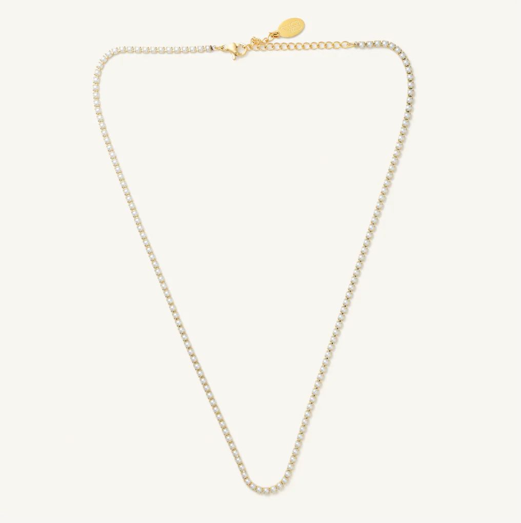 Micro Pearl Necklace- Waterproof | Nikki Smith Designs