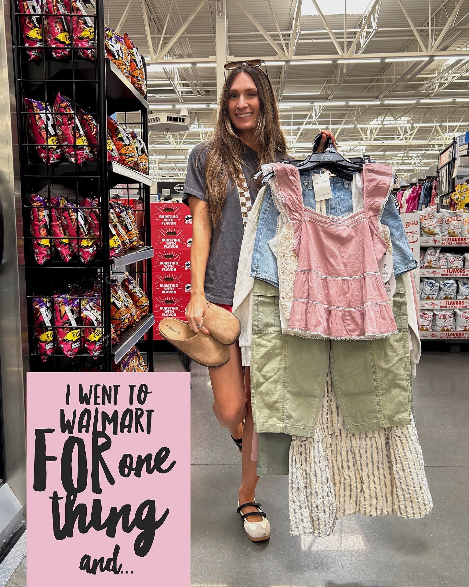 I went to Walmart for one thing and…😍👏🏻
I don’t know if I’ve shared this before but, one of my fave things to do is wander the aisles at Walmart 😁😂 they have some of the cutest finds right now- I think I say that every time. Lol! 🤷🏻‍♀️
**sizing:

most of these fit tts!

•mens tees: xs
•crochet hoodie: L, I sized up 
•overalls: wearing an xs / light & a S / dark. I like the S size best!
•flowy tank: fits big- I’d size down!

#walmartshopping #newatwalmart #walmartfinds #walmarthaul @walmart @walmartstyle @walmartcreator

#LTKdayinmylife #LTKstorytime