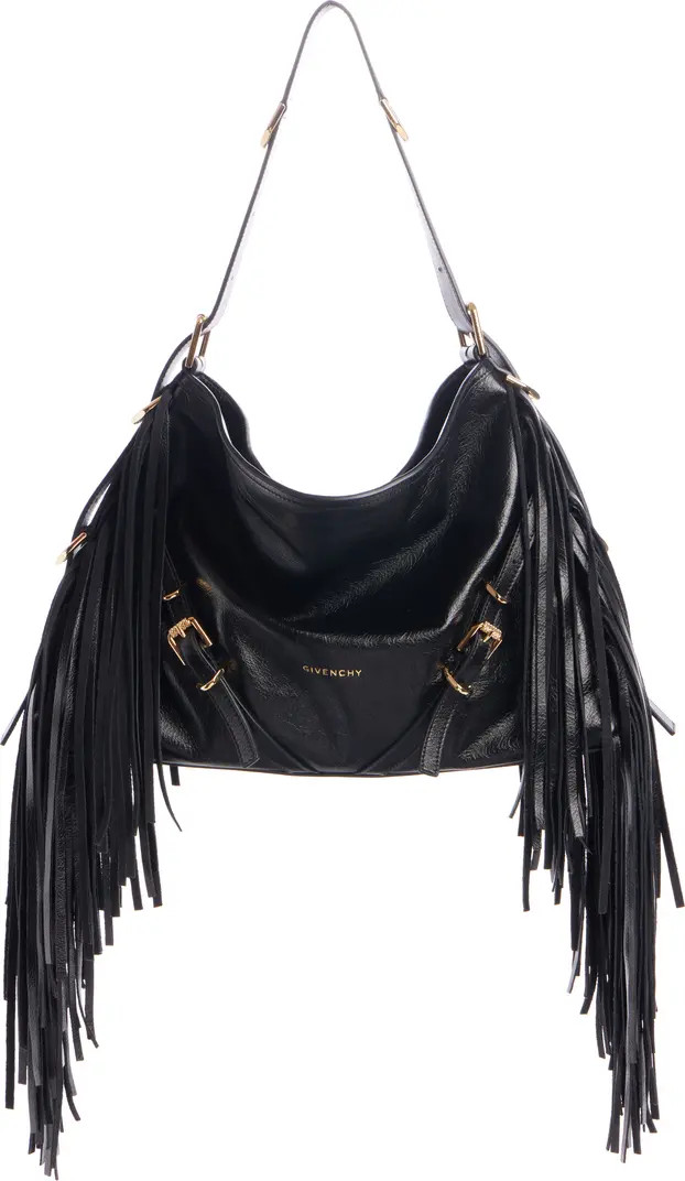 Medium Voyou Fringe Leather Hobo Bag | Nordstrom