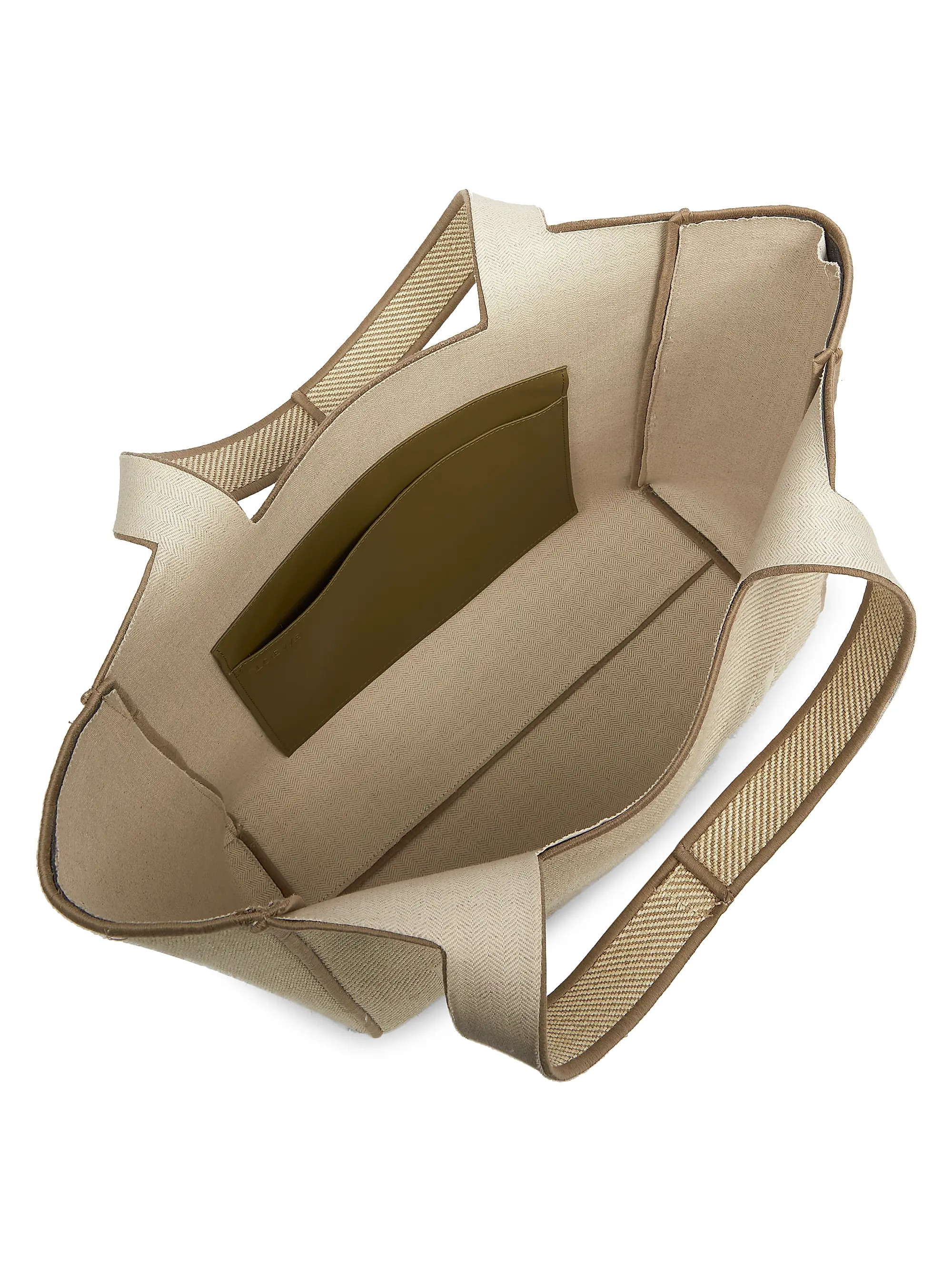 Shop LOEWE Small Font Linen-Cotton Tote Bag | Saks Fifth Avenue | Saks Fifth Avenue