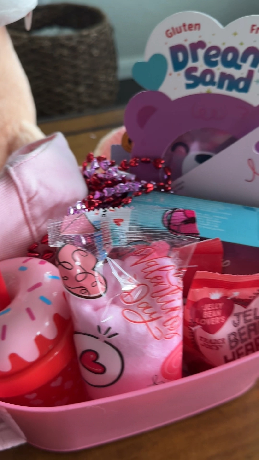 Valentine’s Day baskets for my kiddos! My kids are 11, eight, and six years old