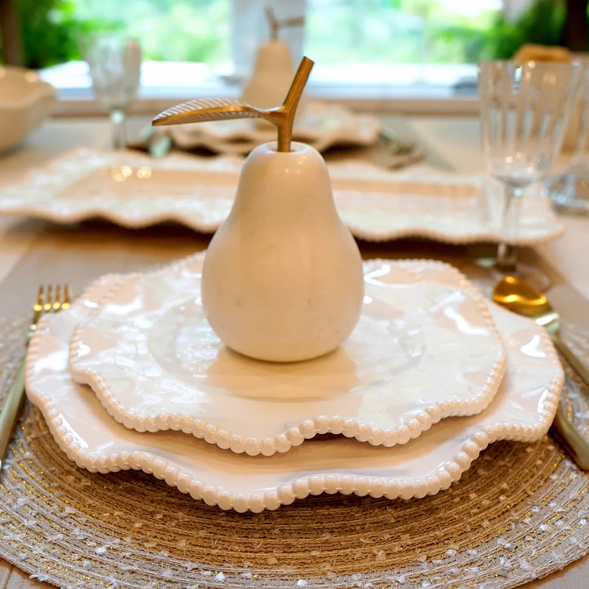 Certified International Perlette Melamine Dinner Plate (Set of 4) | Wayfair North America