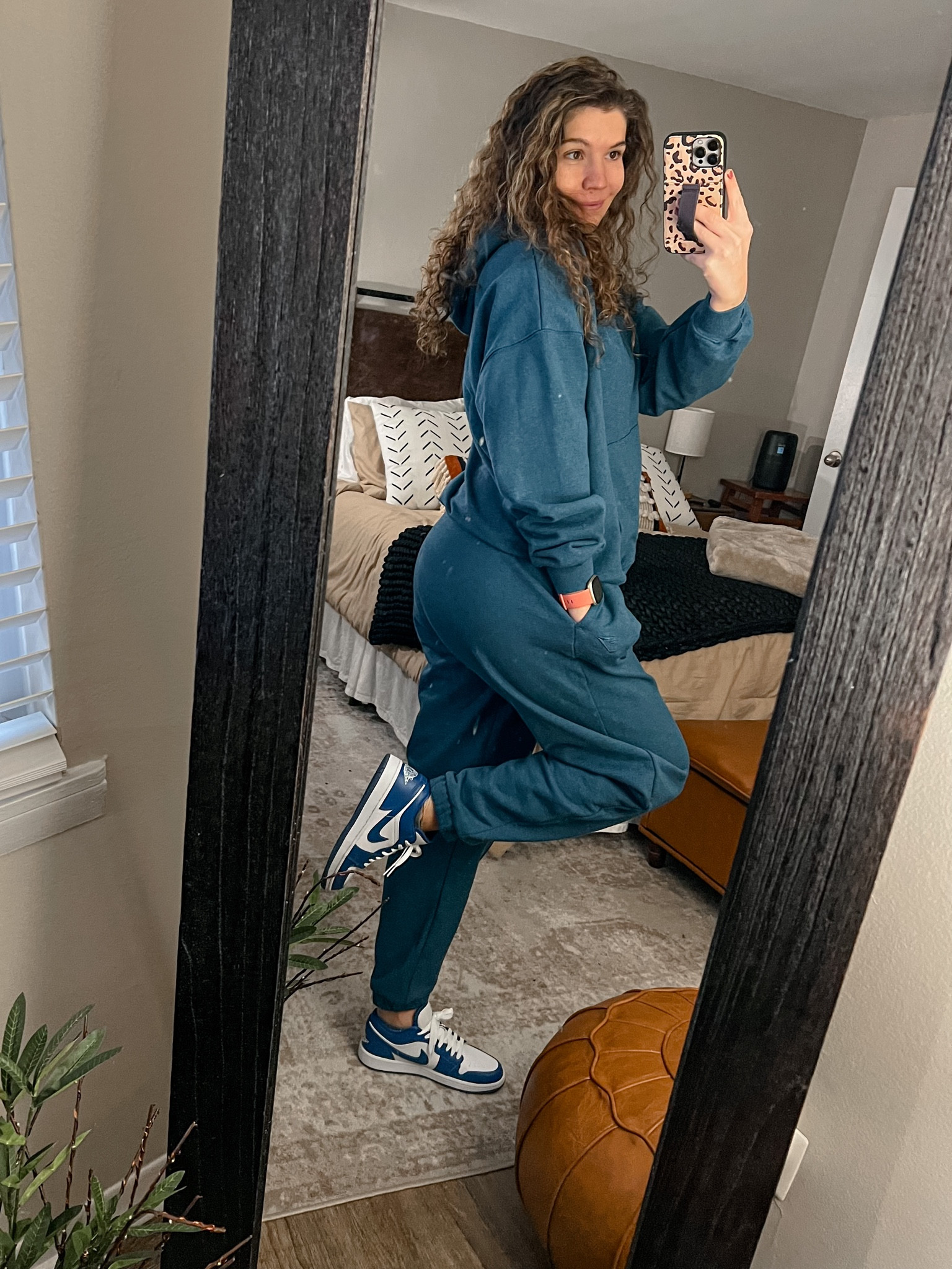 Blue on Blue 💙 Gymshark Track Suit Set is M (but honestly could’ve sized down to a small), Jordan’s are Marina Blue 1 Lows and case is from Walli Cases (Brown Leopard)

#LTKstyletip #LTKSale #LTKfit