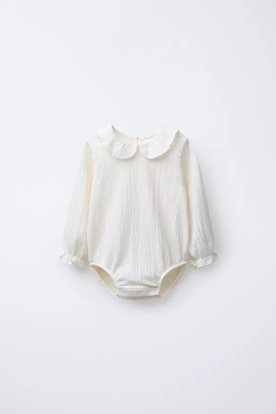 TEXTURED NECK BODYSUIT | Zara US