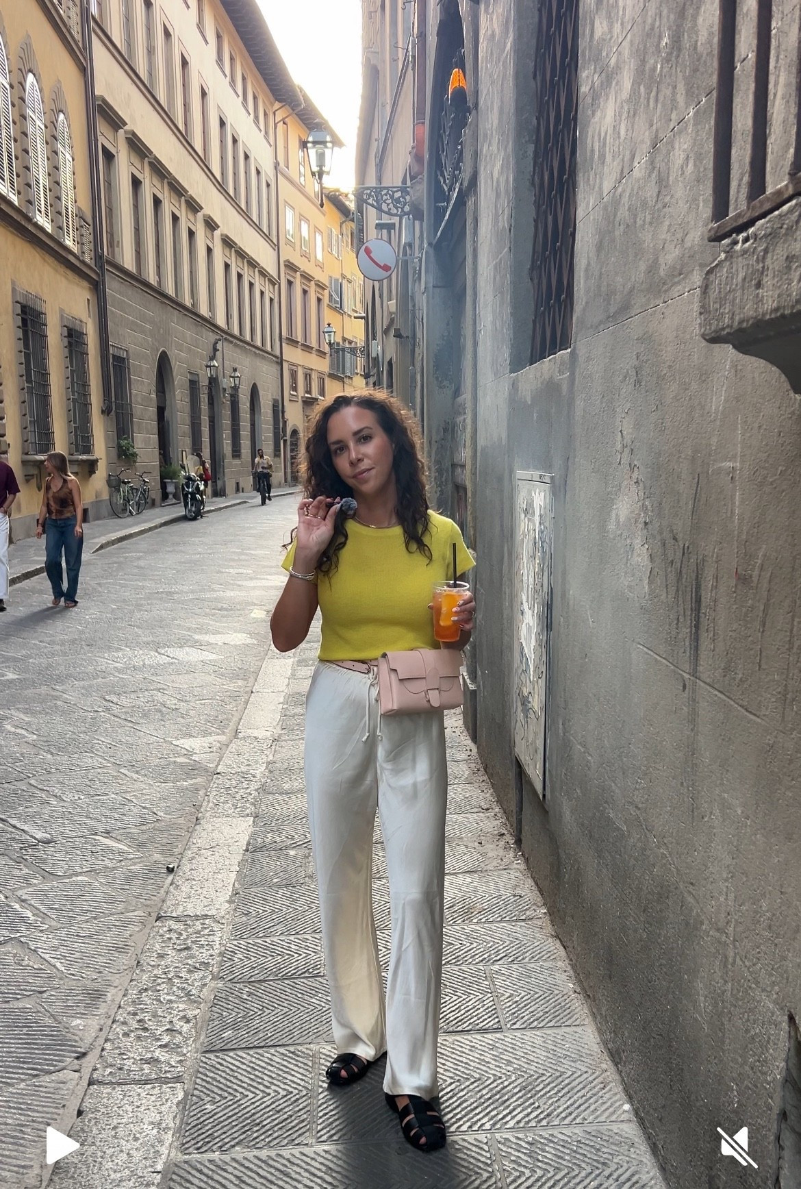 Satin pants and a yellow sweater top. 
Fisherman sandals. Satin pants
White satin pants. Jcrew sweater top. Yellow top. Senreve bag. Everlane. Dissh. 

#LTKSaleAlert #LTKTravel #LTKFindsUnder100