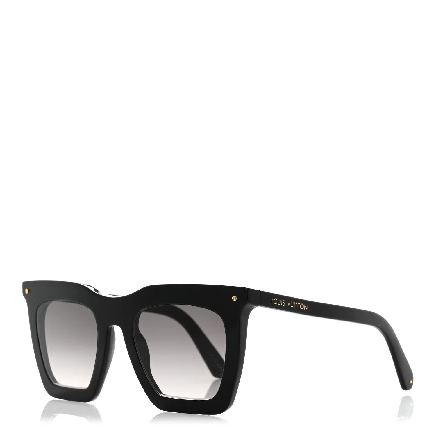 LOUIS VUITTON Acetate La Grande Bellezza Sunglasses Z1217W Black | FASHIONPHILE (US)