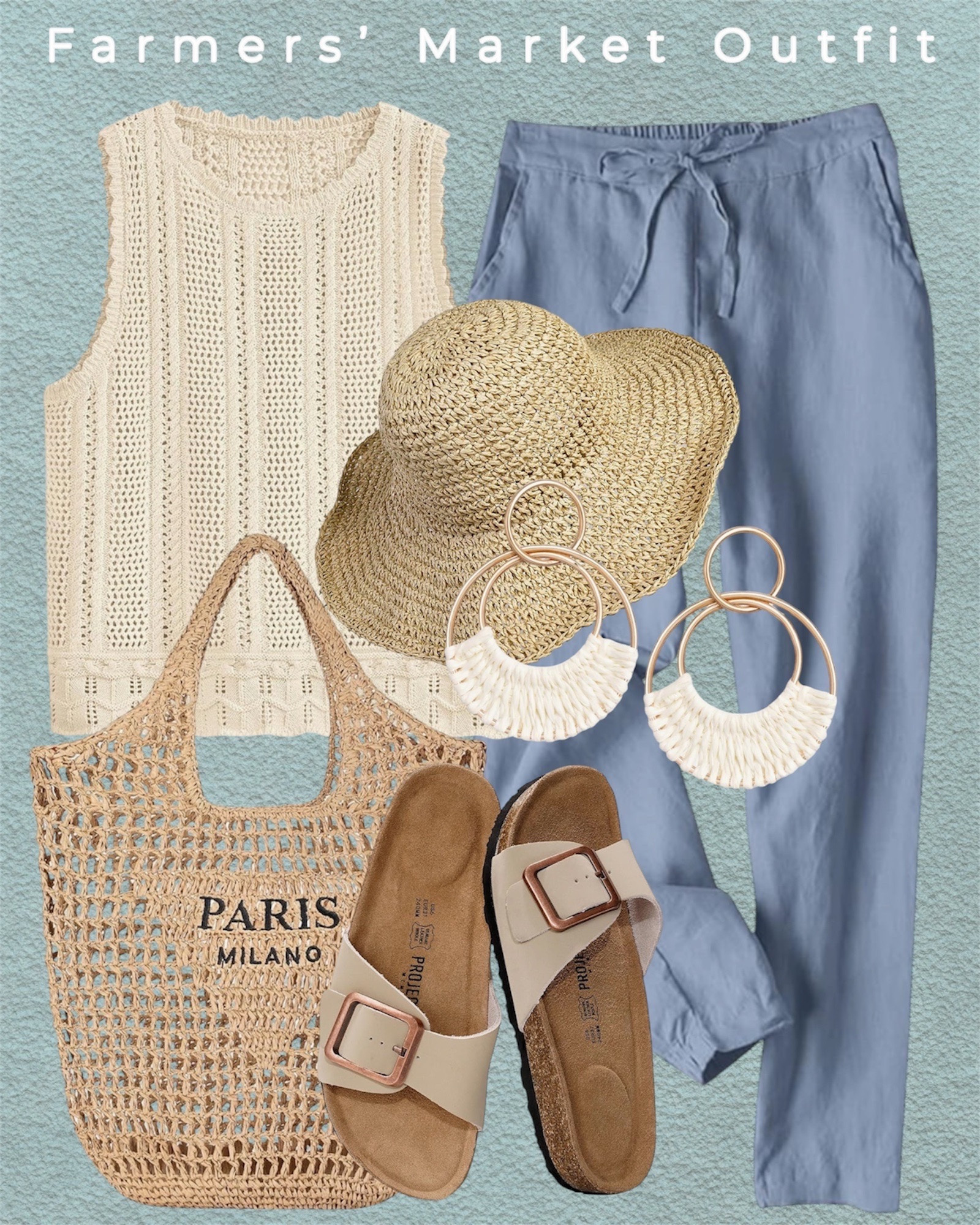 Farmers’ Market outfit idea/ summer outfit/ Amazon outfit 



Beach bag, beach hat, straw hat, casual outfit 

#LTKItBag #LTKSeasonal #LTKShoeCrush #LTKFindsUnder50

#LTKSaleAlert #LTKootd