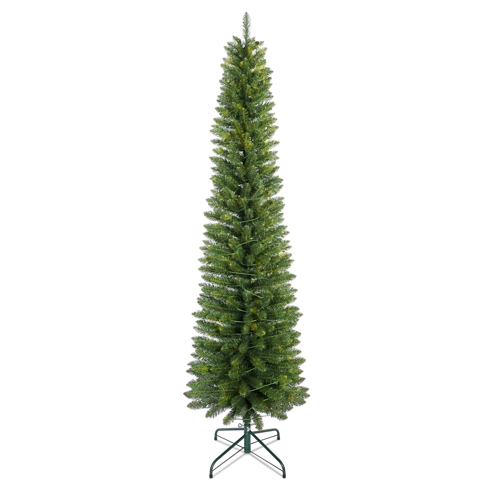 The Holiday Aisle® PVC Green Pencil Tree with Lights | Wayfair | Wayfair North America
