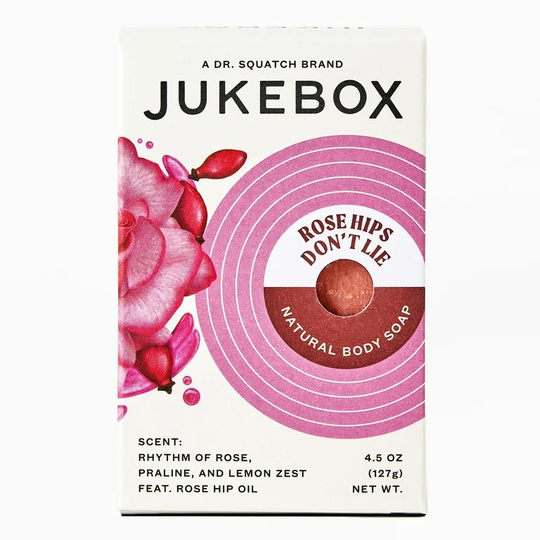 Jukebox Rose Hips Don't Lie Natural Bar Soap for Women Bathroom and Bath Soap, 4.5 oz | Walmart (US)