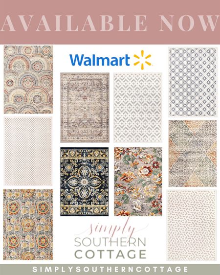 a viable now my simply southern rig collection at walmart / walmart home / walmart finds / simply southern rugs / neutral rugs / colorful rugs 

#LTKstyletip #LTKSeasonal #LTKhome