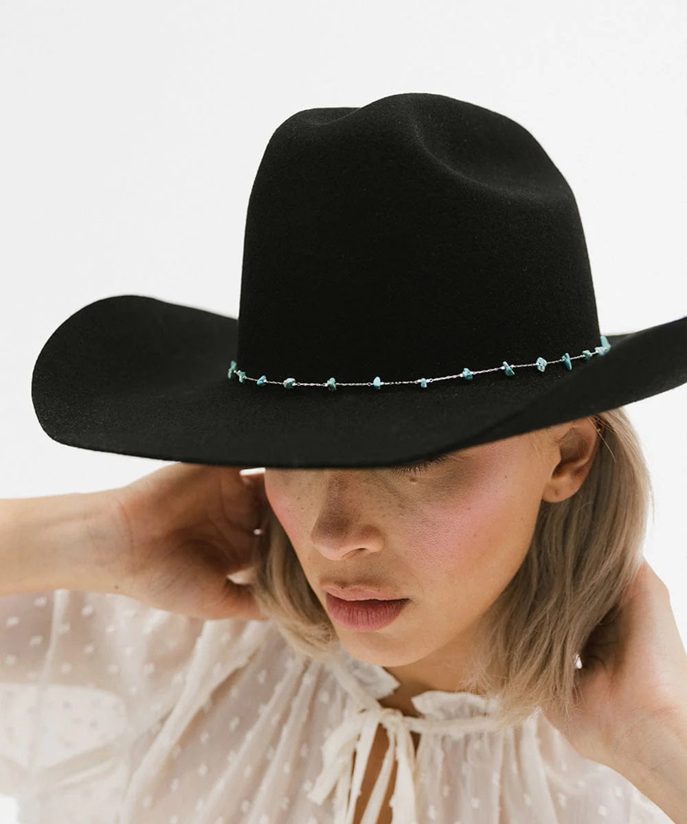Turquoise Stone Hat Band | Gigi Pip