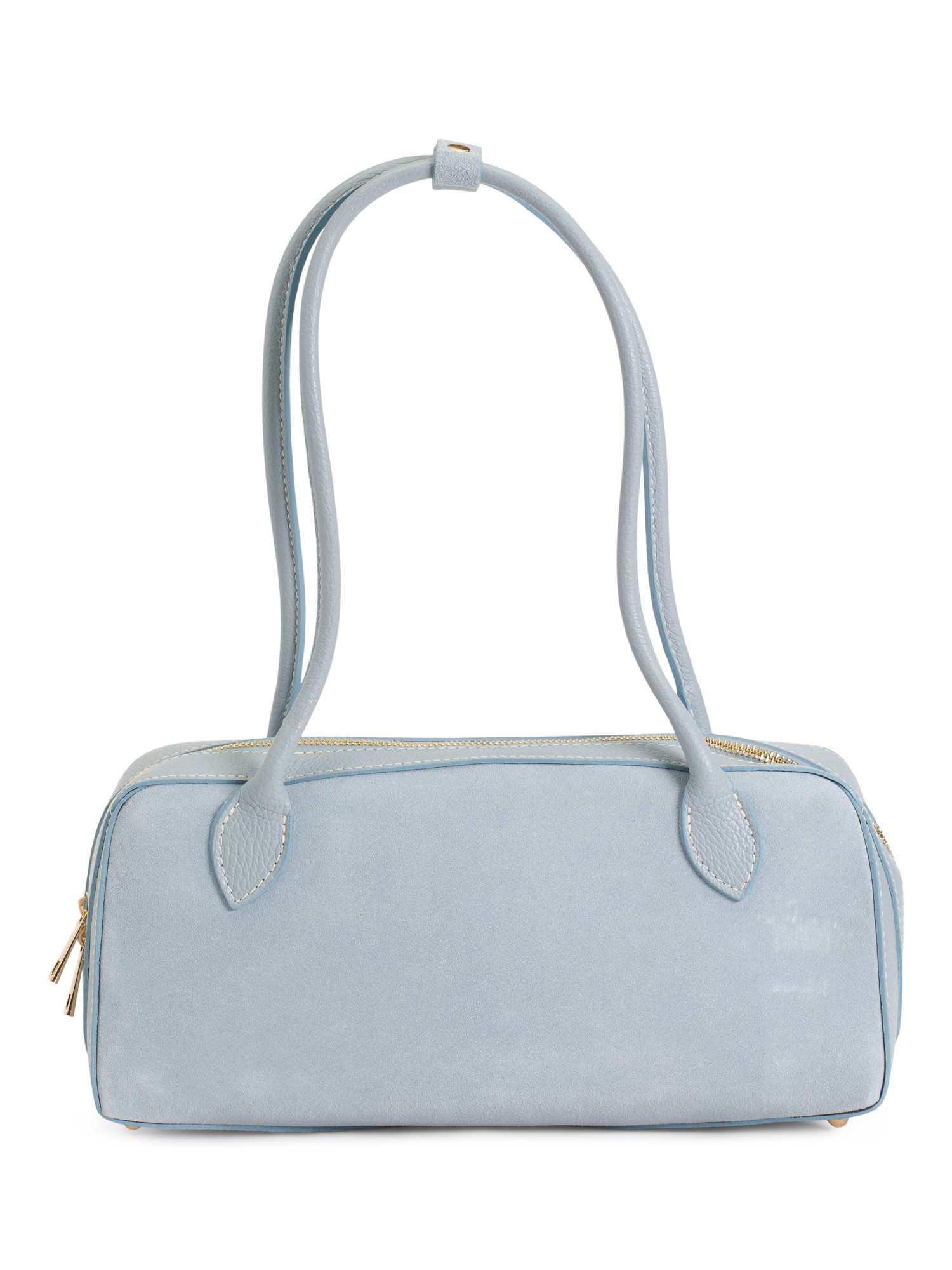 Made In Italy Suede Barrel Shoulder Bag | TJ Maxx