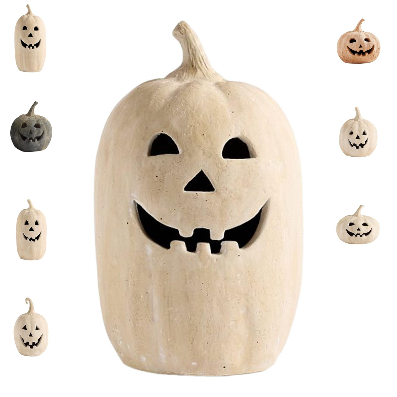 Fall Decor - Halloween Handcrafted Jack-O'-Lantern - Cute Halloween and Fall Decoration for Indoo... | Amazon (US)