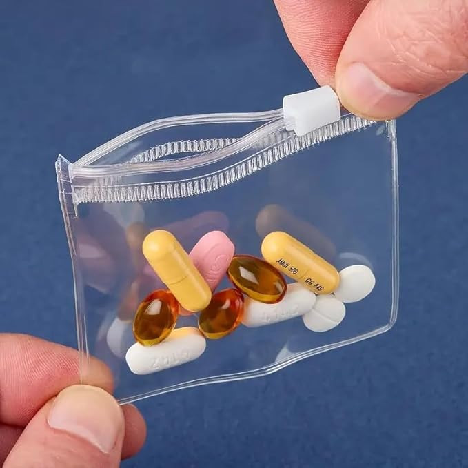 1Set/10Pcs Jewelry Storage Rolls - Reusable Zipper Bags for Accessories,pill organizer and travel... | Amazon (US)