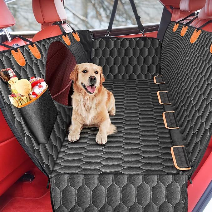 Dog Car Seat Cover for Back Seat, 100% Waterproof Dog Hammock for Door Scratchproof, 600D Nonslip... | Amazon (US)