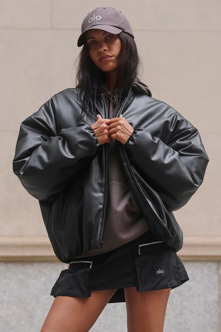 Faux Leather Premier Bomber | Alo Yoga (US)