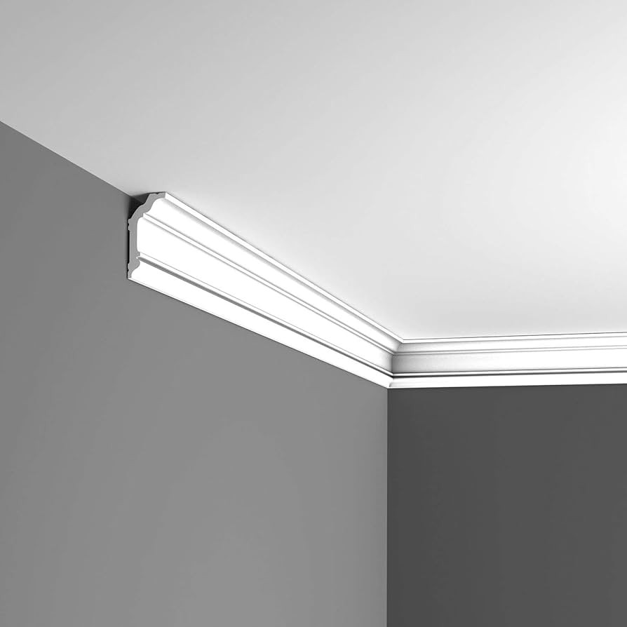 Orac Decor CX176 | High Impact Polystyrene Crown Moulding | Primed White | 3-1/2in Face x 78in Lo... | Amazon (US)