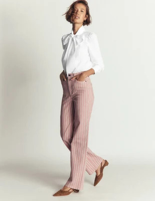 Boden Women's Clara Tie Neck Shirt in White | Size 6 | Boden (US)