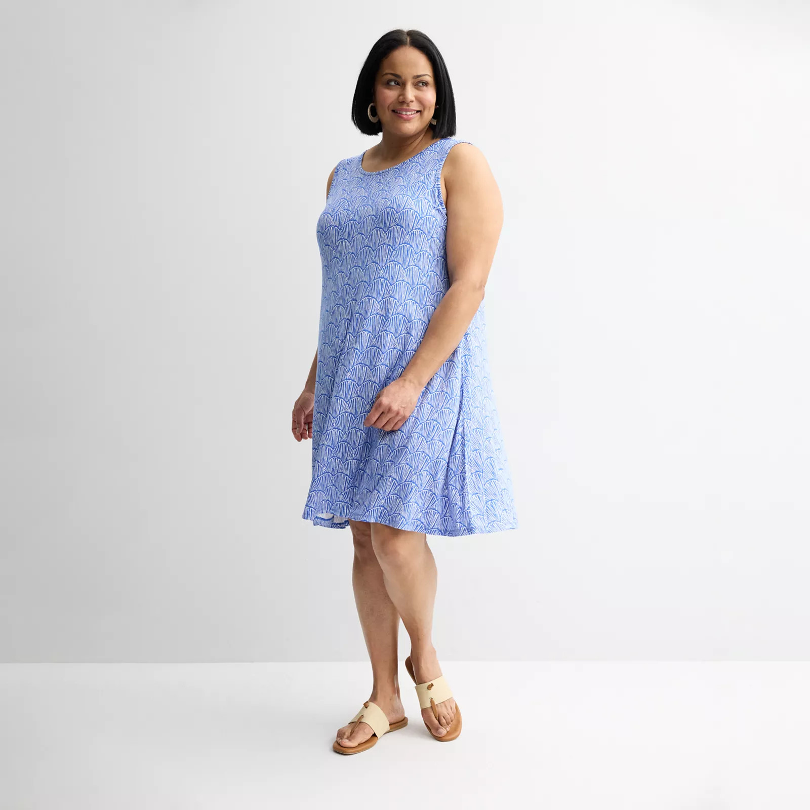 Plus Size Croft & Barrow® Sleeveless Tank Swing Dress | Kohl's