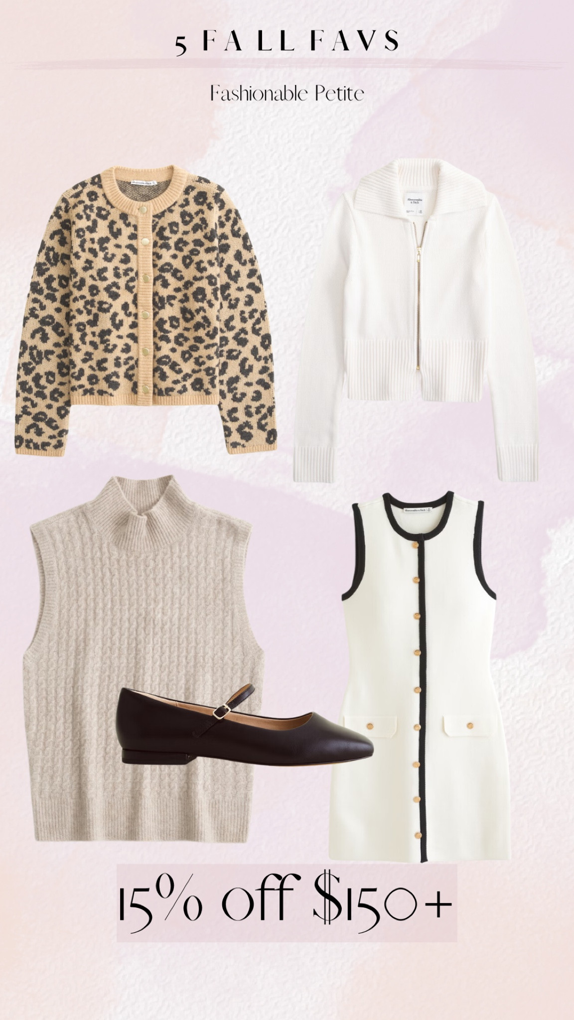 5 fall pieces to have in your wardrobe including an animal print sweater and Mary Jane’s. 

Fall outfit / fall sweater / Mary Jane’s / flats / cardigan sweater / fall outfits 

#LTKSaleAlert