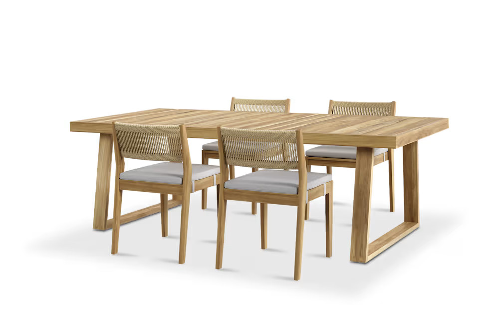 Rio Outdoor Teak Build-Your-Own Dining SetSale | Castlery US