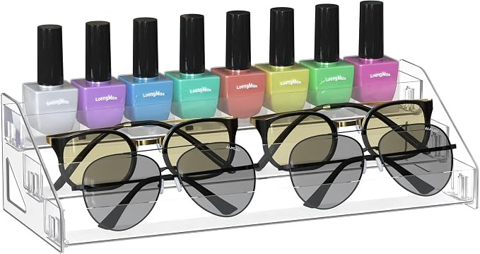 Sunglasses Organizer - Clear Eyeglasses Display - Eyeglasses Storage - Essential Oils Holder- Nai... | Amazon (US)
