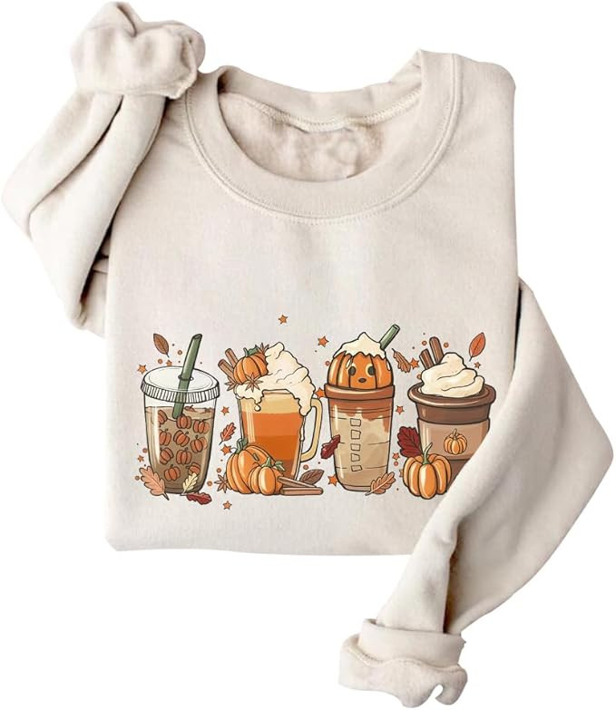 Pumpkin Spice Sweatshirt Fall Thanksgiving Sweatshirt For Women | Amazon (US)