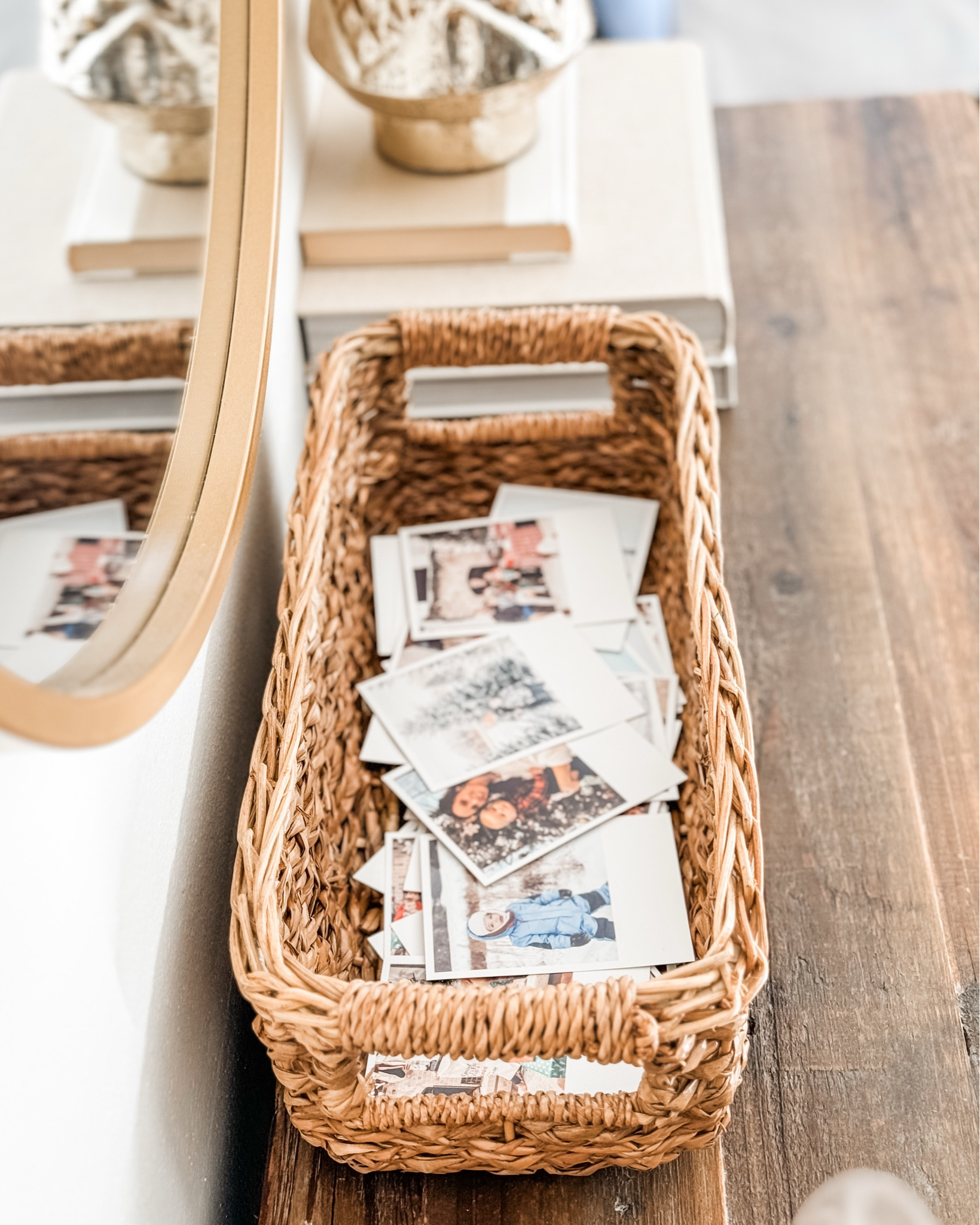 Such a simple, meaningful decor idea for Christmas/winter.
Grab a cute basket and each year print off a few of your favorite photos from Christmas/winter (I use Inkify for my print!) and add them to the basket. Soon you’ll have years of memories to look back on✨🤍

#LTKSeasonal #LTKHome #LTKFindsUnder50