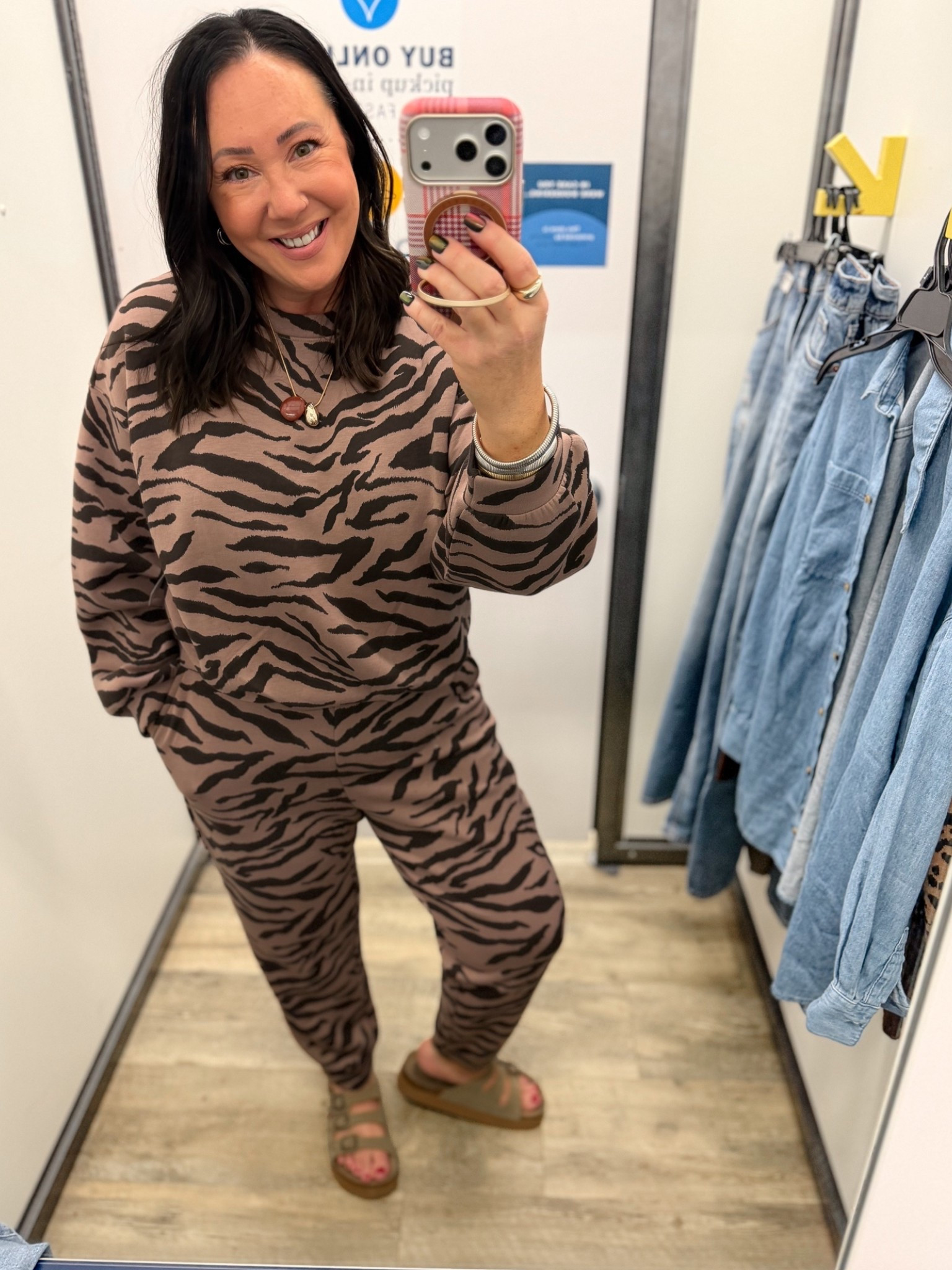 New matching fleece sets at Old Navy! Solid colors available if your aren’t into this print! Large in the sweatshirt and joggers.

#LTKOver40 #LTKMidsize #LTKSeasonal
