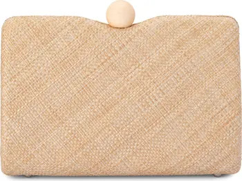 Olga Berg Cece Straw Woven Box Clutch | Nordstrom | Nordstrom