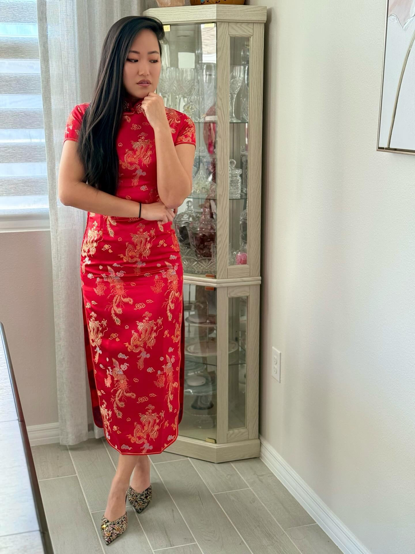 Believe it or not, this is my first time being in a qipao (traditional dress). Attie has been in more of them than I have 😂😅 & of course didn’t put a traditional fit on Wisely 💀. 

qipao, traditional Chinese dress, Chinese new year, lunar new year, xin nian kuai le, year of the horse, red traditional dress, purple traditional dress

#LTKootd #LTKSeasonal #LTKKids