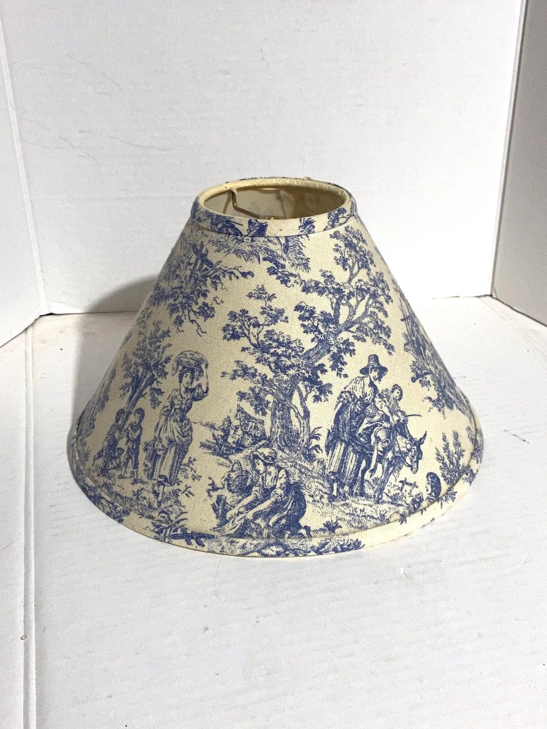 Vintage Lovely TOILE LAMPSHADE Lamp Shade - Etsy | Etsy (US)