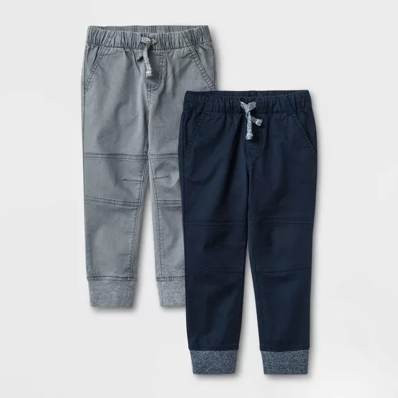 Toddler Boys' 2pk Jogger Pants - Cat & Jack™ Navy/Gray | Target