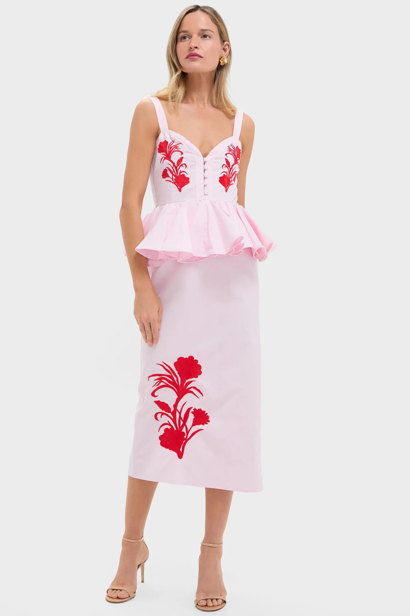 Exclusive Pink and Red Noemine Dress | Tuckernuck (US)